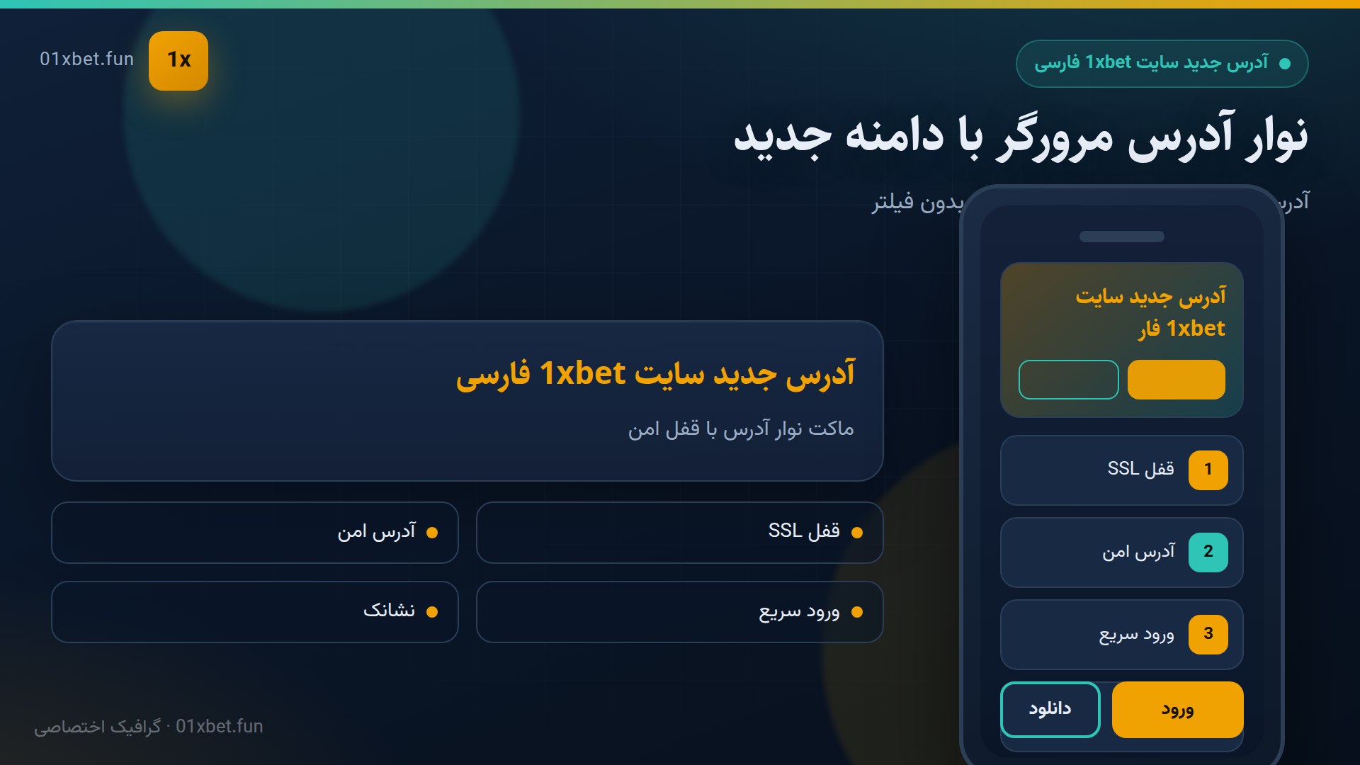 ماکت نوار آدرس با قفل امن
